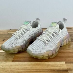 Steve Madden Kids White Rhinestone Chunky‎ Sole Sneakers Girls' Shoes